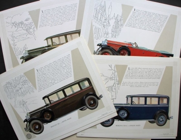 Fiat 521 - 525 Modelprogram 1929 Carbrochure-Map (0345)